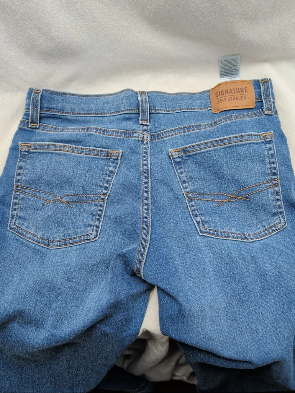 levi strauss signature boys regular fit jeans size 16 adjustable waist